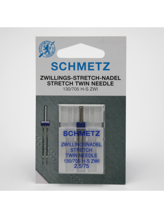 Schmetz kaksoisneula 75/2,5 | Ompelukoneen neulat