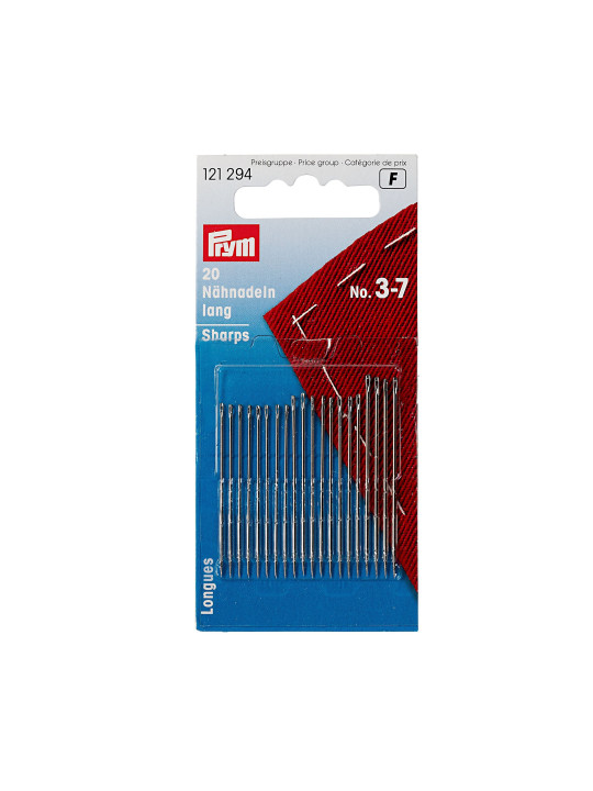 Prym Terävät silmäneulat laj. 3-7 20kpl | Silmäneulat
